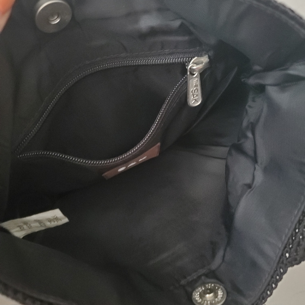 The Sak Black Crochet Mini Tote Bag - Picture 10 of 14